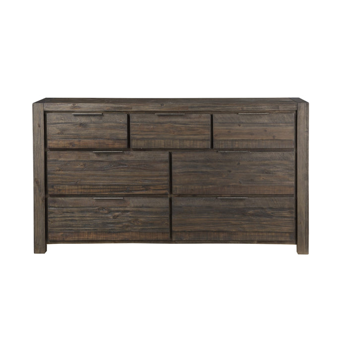 Modus Savanna Seven Drawer Solid Wood Dresser in Coffee Bean (2024) Image 5