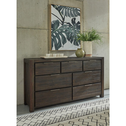 Modus Savanna Seven Drawer Solid Wood Dresser in Coffee Bean (2024)Main Image