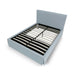 Modus Shelby Skirted Footboard Storage Panel Bed in SkyImage 6