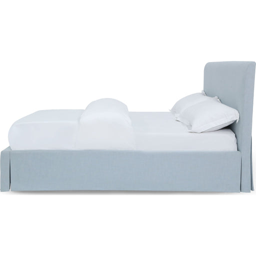 Modus Furniture Shelby Skirted Footboard Storage Panel Bed in Sky  CB54J 4 Image 5