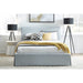 Modus Shelby Upholstered Skirted Panel Bed in SkyImage 1