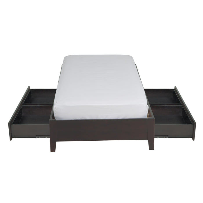 Modus Simple Wood Storage Bed in Espresso Image 11