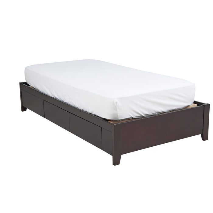 Modus Simple Wood Storage Bed in EspressoImage 10