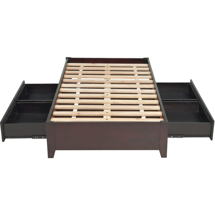 Modus Furniture Simple Wood Storage Bed in Espresso  SP23D  Image 13
