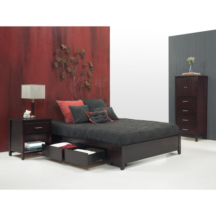 Modus Furniture Simple Wood Storage Bed in Espresso  SP23D  Image 7