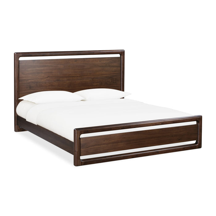 Modus Sol Acacia Wood Platform Bed in Brown SpiceImage 4