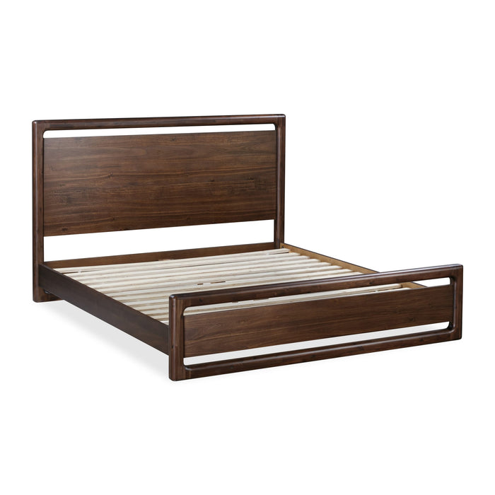 Modus Sol Acacia Wood Platform Bed in Brown SpiceImage 7