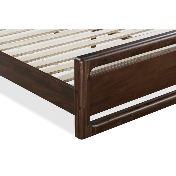 Modus Sol Acacia Wood Platform Bed in Brown SpiceImage 9