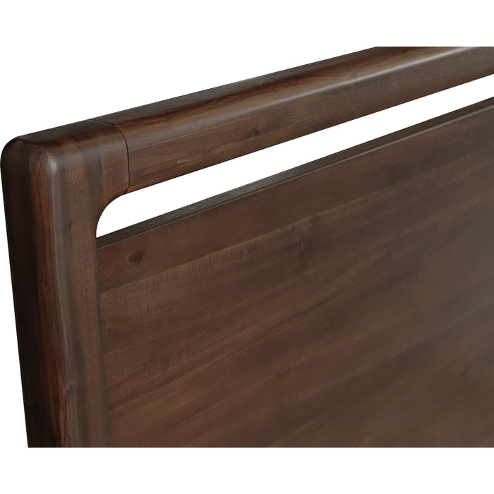 Modus Furniture Sol Acacia Wood Platform Bed in Brown Spice  NXLJH  Image 8