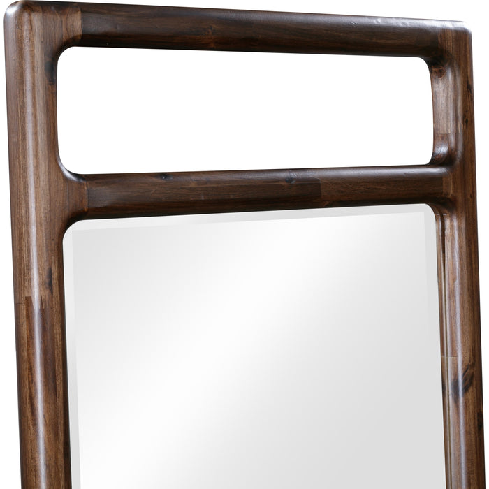 Modus Furniture Sol Beveled Glass Floor Mirror in Brown Spce 655450420535 NXLJ83FL Image 3