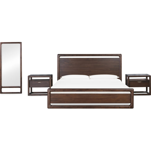 Modus Furniture Sol Beveled Glass Floor Mirror in Brown Spce 655450420535 NXLJ83FL Image 6