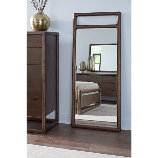 Modus Furniture Sol Beveled Glass Floor Mirror in Brown Spce 655450420535 NXLJ83FL Main Image