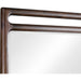 Modus Furniture Sol Beveled Glass Wall or Dresser Mirror in Brown Spice 655450420528 NXLJ83B Image 1