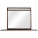 Modus Furniture Sol Beveled Glass Wall or Dresser Mirror in Brown Spice 655450420528 NXLJ83B Image 2