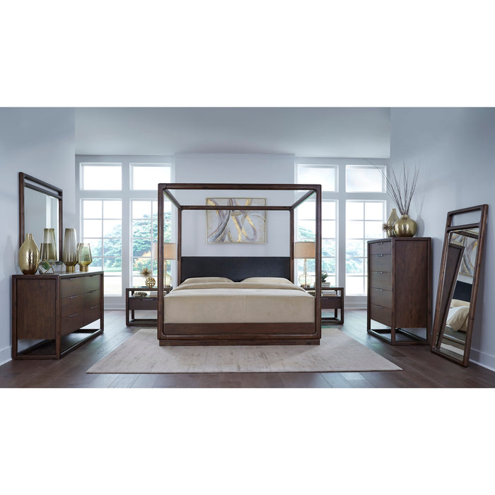 Modus Sol Beveled Glass Wall or Dresser Mirror in Brown Spice Image 4