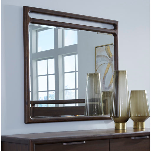 Modus Sol Beveled Glass Wall or Dresser Mirror in Brown SpiceMain Image