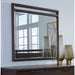 Modus Furniture Sol Beveled Glass Wall or Dresser Mirror in Brown Spice 655450420528 NXLJ83B Main Image
