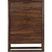 Modus Furniture Sol Five Drawer Acacia Wood Chest in Brown Spice 655450420542 NXLJ84 Image 1