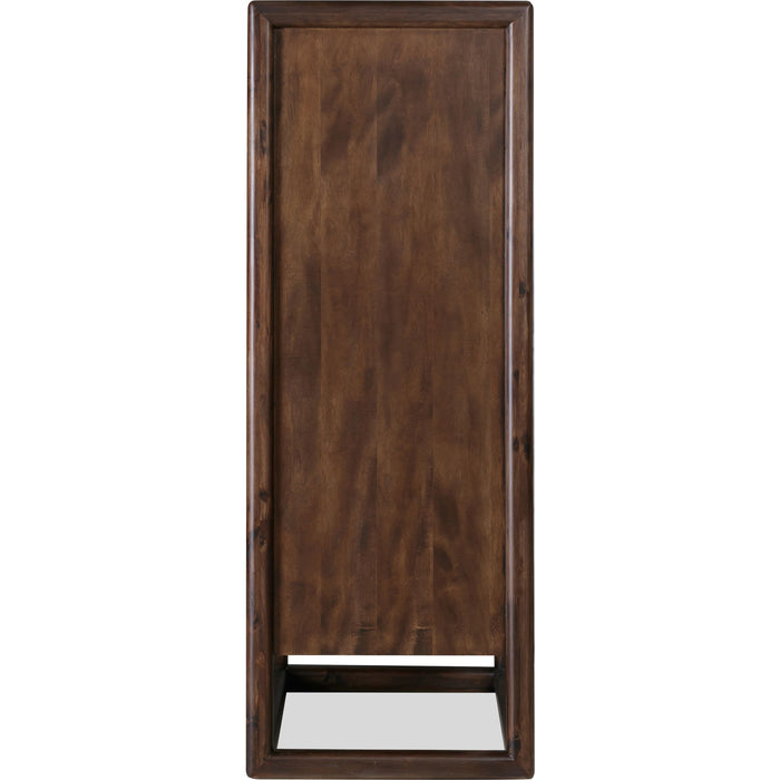 Modus Furniture Sol Five Drawer Acacia Wood Chest in Brown Spice 655450420542 NXLJ84 Image 4