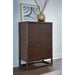 Modus Furniture Sol Five Drawer Acacia Wood Chest in Brown Spice 655450420542 NXLJ84 Main Image
