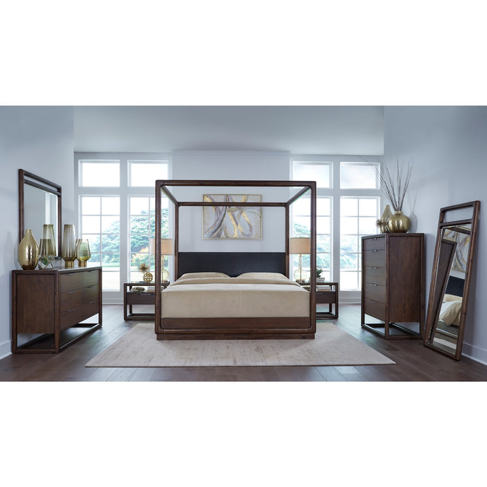 Modus Furniture Sol Six Drawer Acacia Wood Dresser in Brown Spice 655450420504 NXLJ82 Image 8