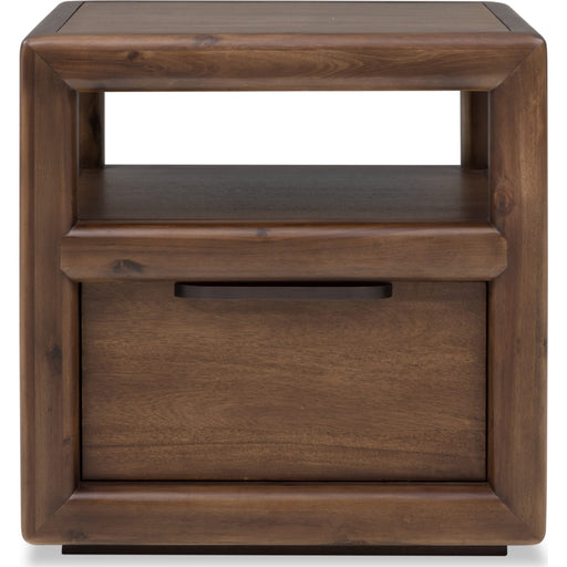 Modus Furniture Sol Strg End Table  Brn Spice 655450517983 NXLJ22 Main Image