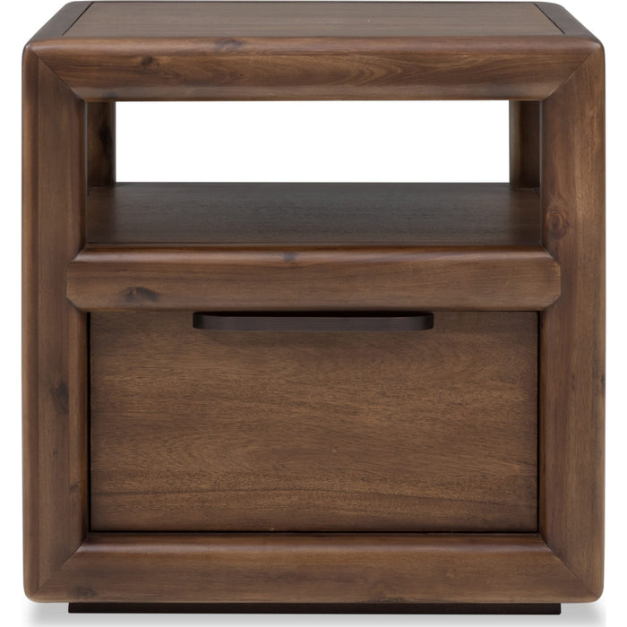 Modus Furniture Sol Strg End Table  Brn Spice 655450517983 NXLJ22 Main Image