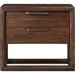 Modus Furniture Sol Two Drawer USB Charging Nightstand in Brown Spice 655450420481 NXLJ81 Image 1