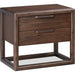 Modus Furniture Sol Two Drawer USB Charging Nightstand in Brown Spice 655450420481 NXLJ81 Image 2
