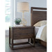 Modus Furniture Sol Two Drawer USB Charging Nightstand in Brown Spice 655450420481 NXLJ81 Main Image