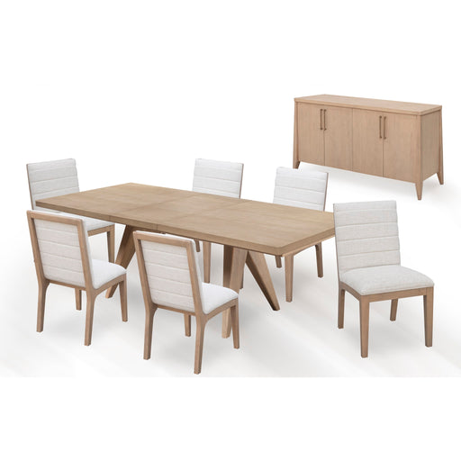 Modus Sumire Ash Wood Rectangular Extension Table in GingerImage 1