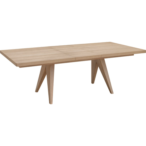 Modus Furniture Sumire Ash Wood Rectangular Extension Table in Ginger 655450446443 QETW61 Image 1