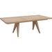 Modus Furniture Sumire Ash Wood Rectangular Extension Table in Ginger 655450446443 QETW61 Image 1