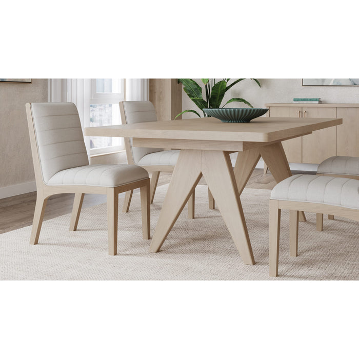 Modus Furniture Sumire Ash Wood Rectangular Extension Table in Ginger 655450446443 QETW61 Image 2