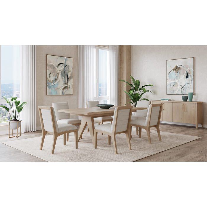 Modus Furniture Sumire Ash Wood Rectangular Extension Table in Ginger 655450446443 QETW61 Image 6