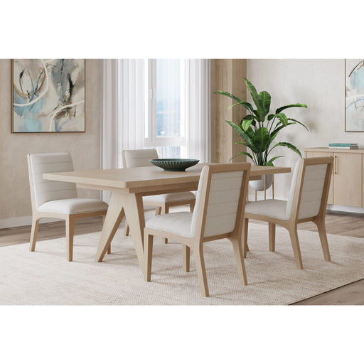 Modus Furniture Sumire Ash Wood Rectangular Extension Table in Ginger 655450446443 QETW61 Main Image