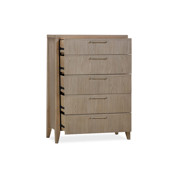 Modus Sumire Five Drawer Ash Wood Chest in Ginger Image 2