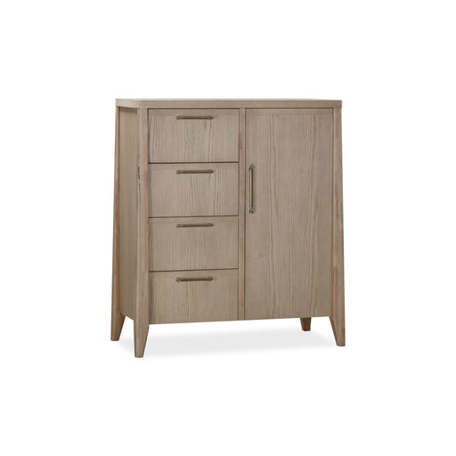 Modus Sumire Four Drawer One Door Ash Wood Chest in Ginger Image 1