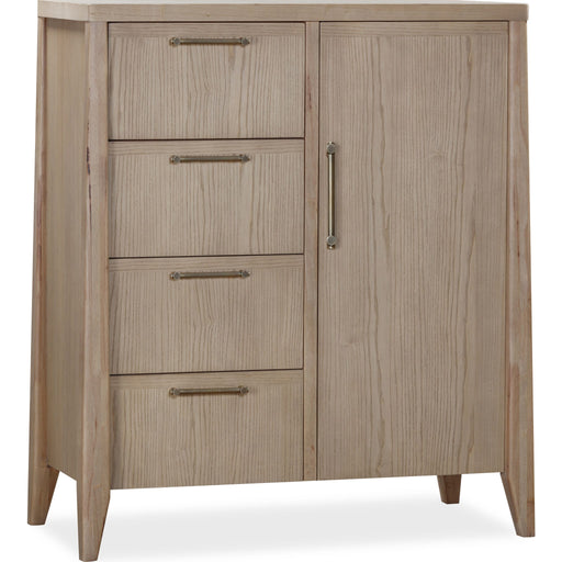 Modus Furniture Sumire Four Drawer One Door Ash Wood Chest in Ginger 655450442414 QETW85 Image 1