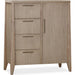 Modus Furniture Sumire Four Drawer One Door Ash Wood Chest in Ginger 655450442414 QETW85 Image 1
