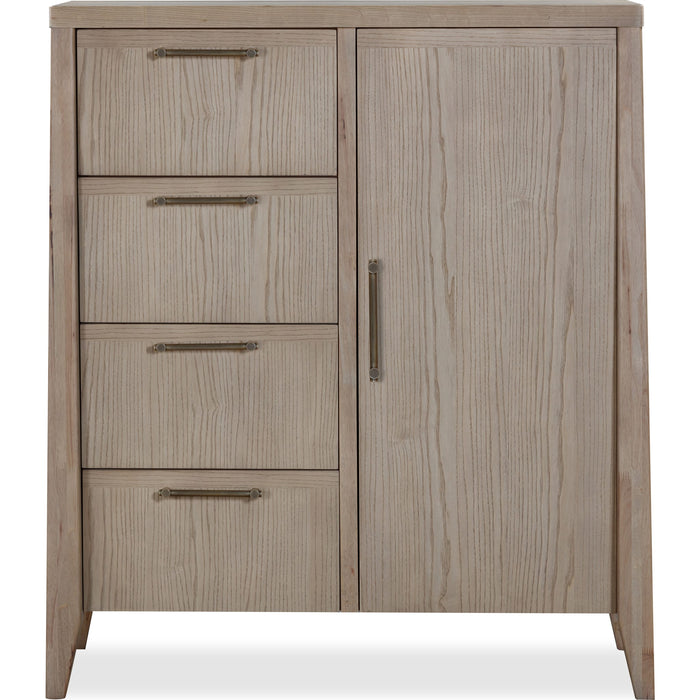 Modus Furniture Sumire Four Drawer One Door Ash Wood Chest in Ginger 655450442414 QETW85 Image 2