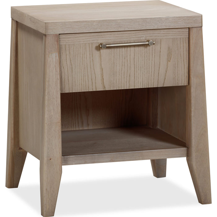 Modus Furniture Sumire One Drawer One Shelf Ash Wood Nightstand in Ginger 655450442353 QETW81 Image 1