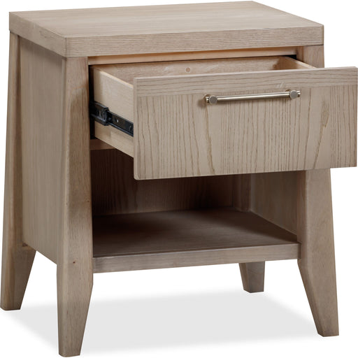 Modus Furniture Sumire One Drawer One Shelf Ash Wood Nightstand in Ginger 655450442353 QETW81 Image 3