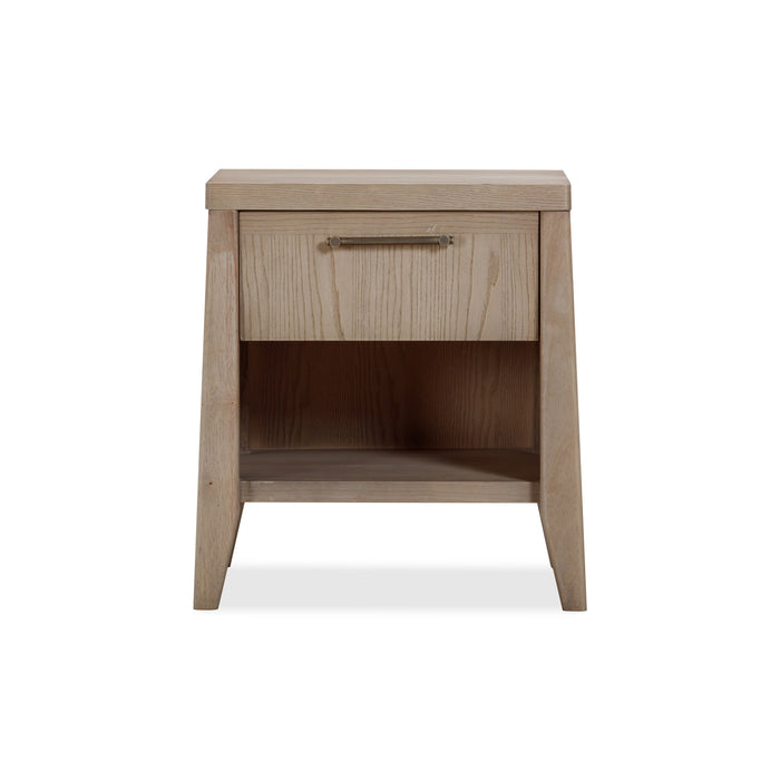 Modus Sumire One Drawer One Shelf Ash Wood Nightstand in GingerMain Image
