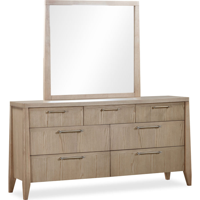 Modus Furniture Sumire Seven Drawer Ash Wood Dresser in Ginger 655450442384 QETW82 Image 1
