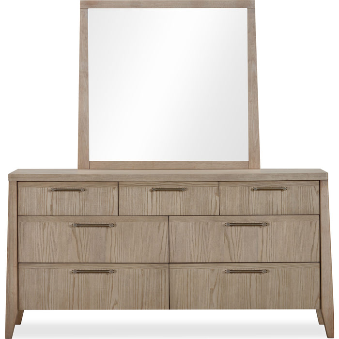 Modus Furniture Sumire Seven Drawer Ash Wood Dresser in Ginger 655450442384 QETW82 Image 2