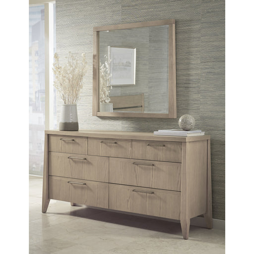 Modus Furniture Sumire Seven Drawer Ash Wood Dresser in Ginger 655450442384 QETW82 Main Image