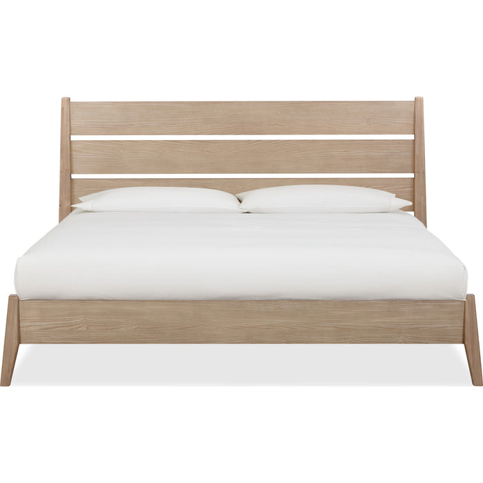 Modus Furniture Sumire Slatted Ash Wood Platform Bed in Ginger  QETWH  Image 2