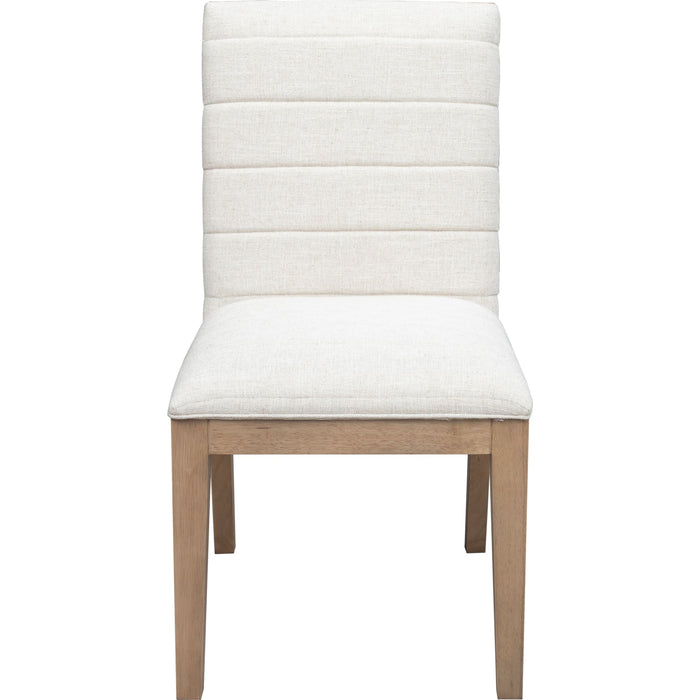 Modus Furniture Sumire Solid Wood Dining Chair in Ginger and Natural Linen 655450446474 QETW65 Image 2