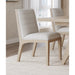 Modus Furniture Sumire Solid Wood Dining Chair in Ginger and Natural Linen 655450446474 QETW65 Main Image